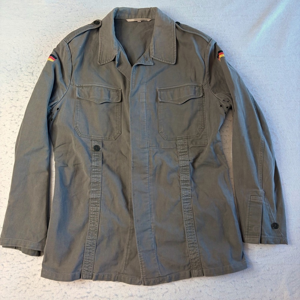 German Military Field Jacket Size 13 Olive Green Military Surplus Chore Coat